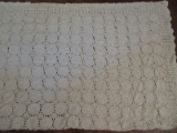 Crocheted Ivory Bedspread