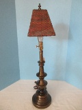 Stiffel Table Lamp Antiqued Brass Patina Traditional Design