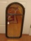 Depression Era Style Ornately Adorned Arched Wall 2 Part Design Mirror