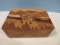 Astounding Marquetry Castle Mountain Landscape Footed Jewelry Music Box w/ Mirror Lid