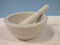 HIC Porcelain Mortar & Pestle w/ Pour Spout