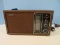 Sony Simulated Wood Case AM/FM Radio II Transistors 2 Band TFM-9440W