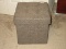 Gray Upholstered Ottoman/Stool w/ Storage