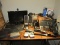 Lot - Misc. Office Supplies, Wireless Mouse, Flat Screen Monitor, Speakers, Keyboards