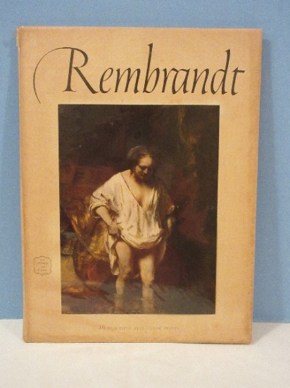 Rembrandt 16 Beautiful Full Color Prints Abrams Art Book © 1953