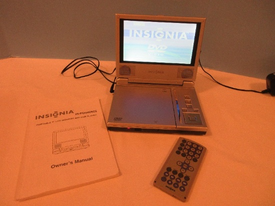 Insignia Portable 7" LCD Monitor & DVD Player w/ Remote & Cord