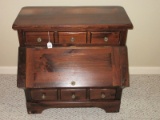 Ethan Allen Kling Furniture Heart Pine Colonial Collection Flour/Sugar B in Cabinet End Table