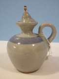 Southern Pot Luck Pottery L. Teague Moore Jug Oil Lamp w/ Handle & Wick