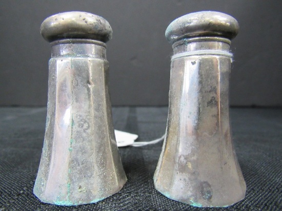 Pair - Vintage Webster Company Sterling Shakers +/- 11.72 & 11.14 Grams