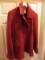 Moda International Red Wool Double Breasted Jacket