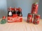 Lot - Coca-Cola Collectibles, 1997 Marlins Champions 120z. Cans, 6 Pack Glass Bottles