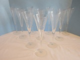 10 Pieces - Princess House Heritage Pattern Hand Blown 10