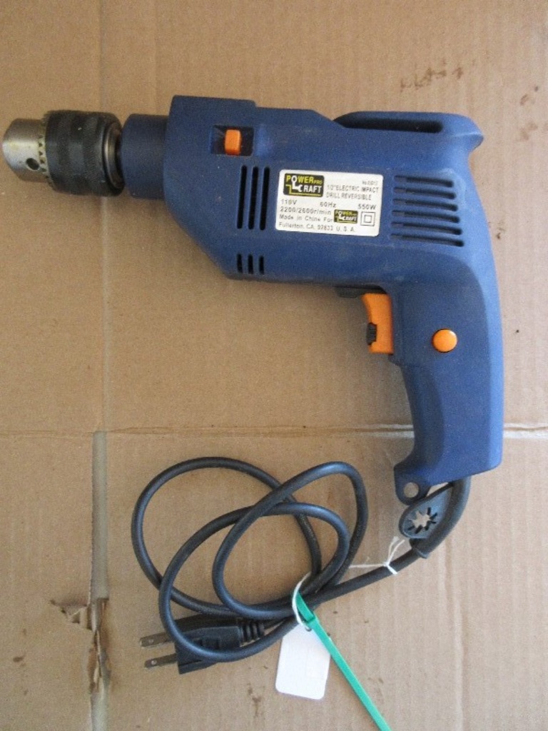 Power Pro Craft 1/2" Electric Impact Drill Reversible 110V | Online  Auctions | Proxibid
