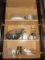 Cupboard Lot - Measuring Cups, Electric Carving Knives, Bowls, Etc.