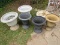 6 Plastic Planter Pots Misc. Urn/Grecian Design