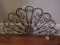 Scroll Design Wall Mounted Décor w/ Floral Medallion Center