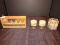 Candle Lot - 2 Votive Candles on Brass Base, Scroll Candle Holder, Wine Light Collection