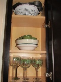 Cabinet Lot - Misc. Tall Wine Glasses, Mugs, Bowls, Etc.