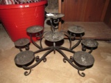 Metal 8 Votive Metal Scroll Candle Stand