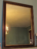 Large Wooden Frame/Gilt Trim Wall Mounted w/ Frame