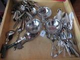 Lot - Misc. Insico Stainless Knives/Forks/Spoons, Meat Fork, Etc. Misc. Superior Spoons, Knives
