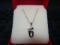 Silver No.6 Pendant Diamond Necklace