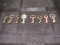 Lot - Vintage 8 Hollow Barrel Skeleton Keys