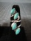 4 Turquoise Stone, Loop Design Ring