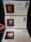 3 Pack of Gold Lacquered Stamps & First Day Issue Stamps