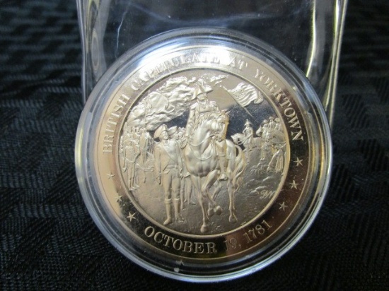 British Capitulate At Yorktown Commemorative Bronze Medal