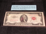 Old $2 Red Seal US Dollar