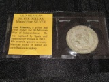 Old Mexican Silver Dollar 1966