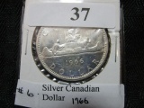 1966 Silver Canadian Dollar