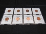 8 Brilliant Uncirculated Old Lincoln Cents