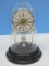 Timex Quartz Anniversary Clock w/ Glass Dome & Marble Base