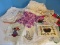 Lot - Misc. Doilies, Dresser Scarves, Needle Work, Lace, Etc.