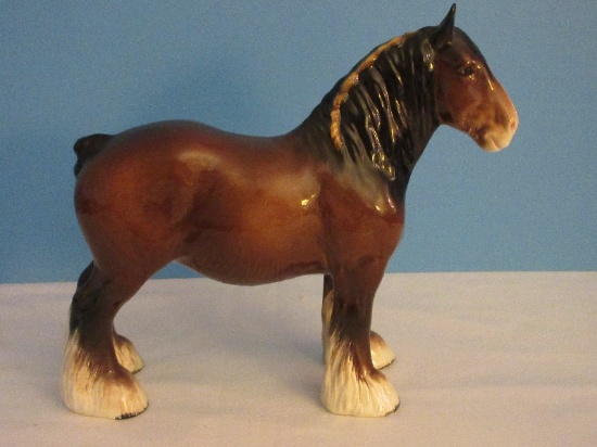 Clydesdale Draught Horse 8 3/4" Figurine