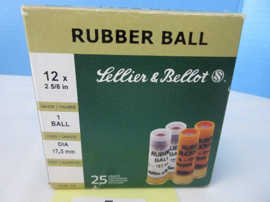 Sellier & Bellot Rubber Ball 12 x 2 5/8" 1 Ball Load Diameter 17, 5mm 23 Shotgun Shells
