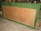 Wooden Table Top w/ Green Fabric Top