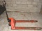 Red Metal Lift Pallet Truck