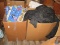 Fabric Lot - Misc. Patterns/Fabric in 3 Boxes on Wood Pallet