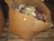 Lot - Box of Misc. Spool Threads/Sewing Threads, Various Designs/Colors on Platter