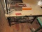 Dayton Electric Mfg. Co. Sewing Machine Table Wood Top Metal Base w/ Amco Motor Drive