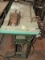 Union Special Sewing Machine on Green Wood Top/Metal Base, Spool Holder, AMCO Motor