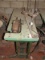 Union Special Sewing Machine on Wood Green Top/Metal Stand w/ Spool Holder