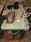 Union Special Sewing Machine on Wood Green Top/Metal Stand w/ Spool Holder