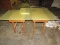 Wooden Base Table w/ Plastic Top