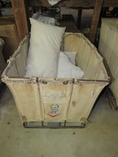 Cotton Blossom Southern Mills Inc. Atlanta G.A. Laundry Cart