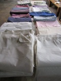 Fabric Lot - Misc. Fabrics Various Colors/Designs on Wood Pallet