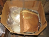 Box Titled w/ Poly Tubing/Plastic Wrapping w/ Wood Slat